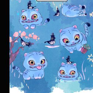 Derpy the Tiger Painting Kpop Demon Hunters Compostion Notebook Journal